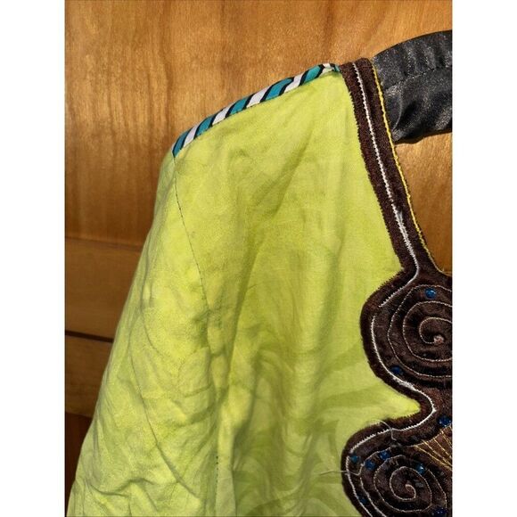 High Quality African Super Wax Nouvo Waxhaus Midi Dress Short Sleeve Embroidered - Picture 12 of 12